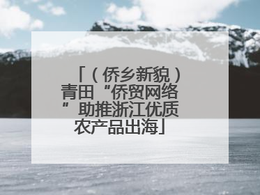 （侨乡新貌）青田“侨贸网络”助推浙江优质农产品出海