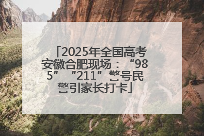 2025年全国高考安徽合肥现场：“985”“211”警号民警引家长打卡