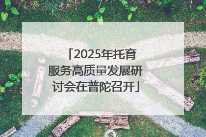 2025年托育服务高质量发展研讨会在普陀召开