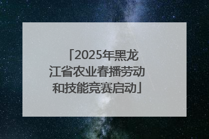2025年黑龙江省农业春播劳动和技能竞赛启动