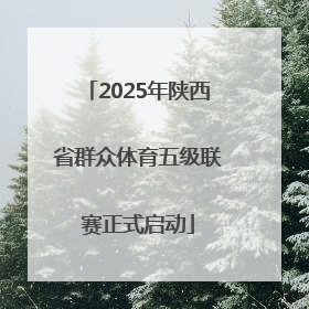 2025年陕西省群众体育五级联赛正式启动