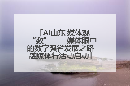 AI山东·媒体观“数”——媒体眼中的数字强省发展之路融媒体行活动启动